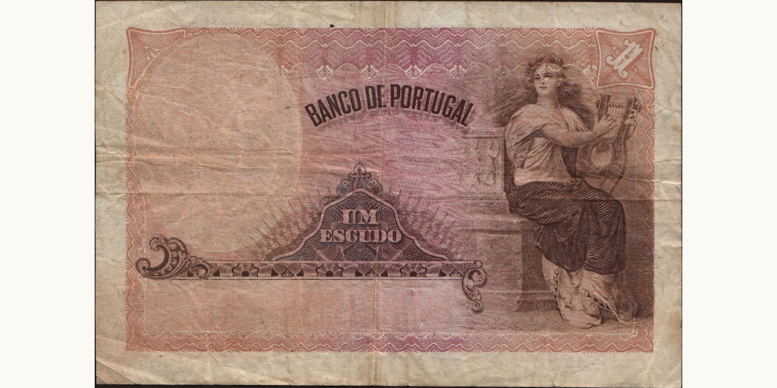 1 escudos Португалия 1920 — Оборотная сторона