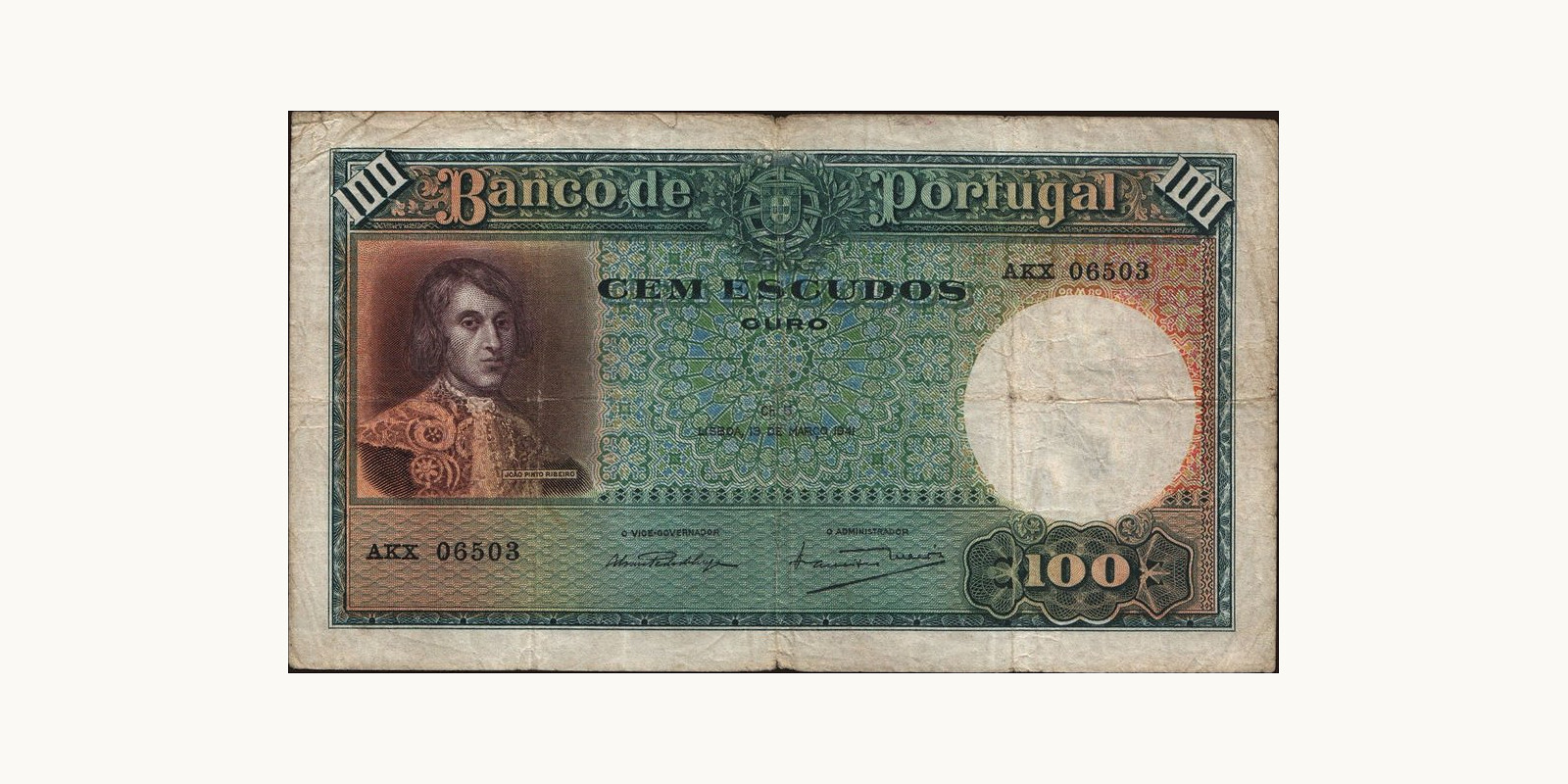 100 escudos 1941