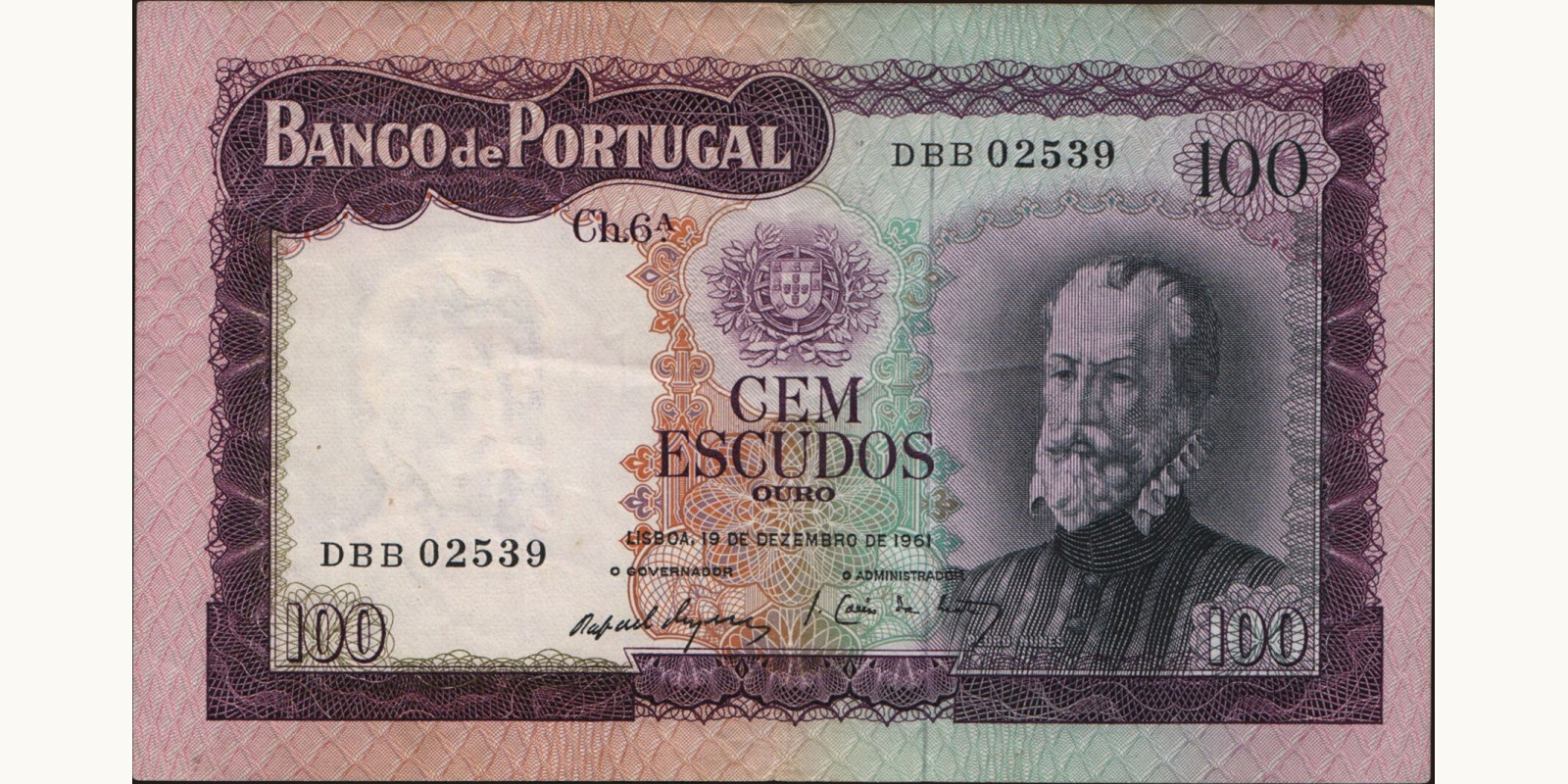100 escudos 1961