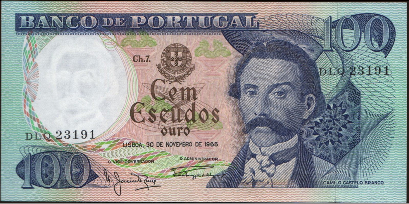 100 escudos 1965
