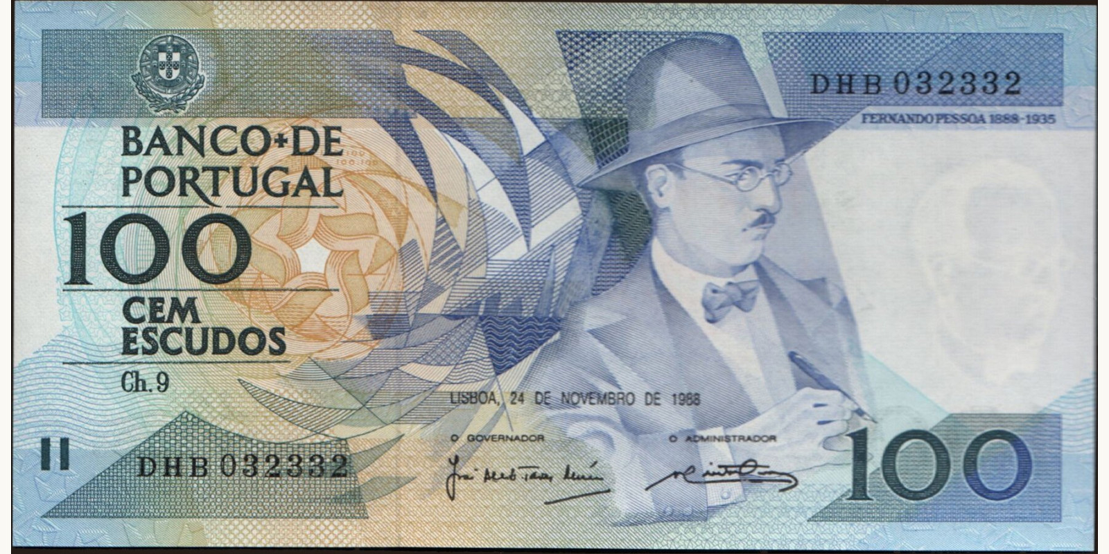 100 escudos 1988