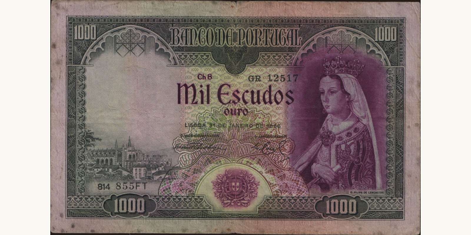 1000 escudos 1956