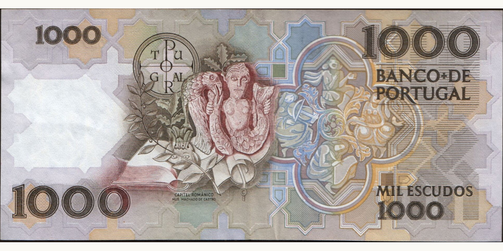 1000 escudos Португалия 1993 — Оборотная сторона