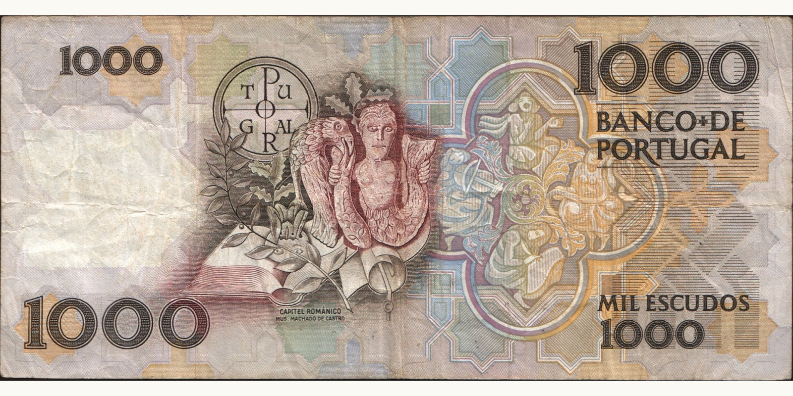 1000 escudos Португалия 1994 — Оборотная сторона