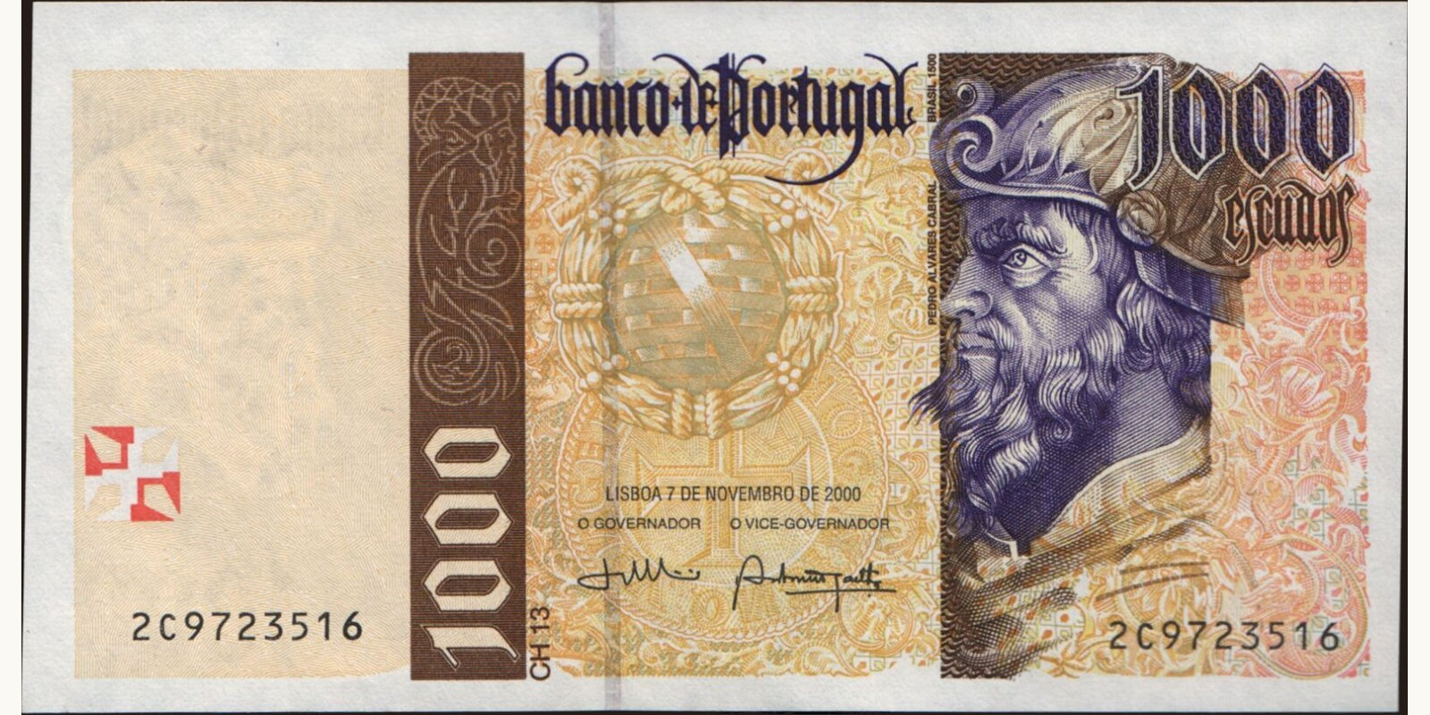 1000 escudos Portugal 2000 — Front side