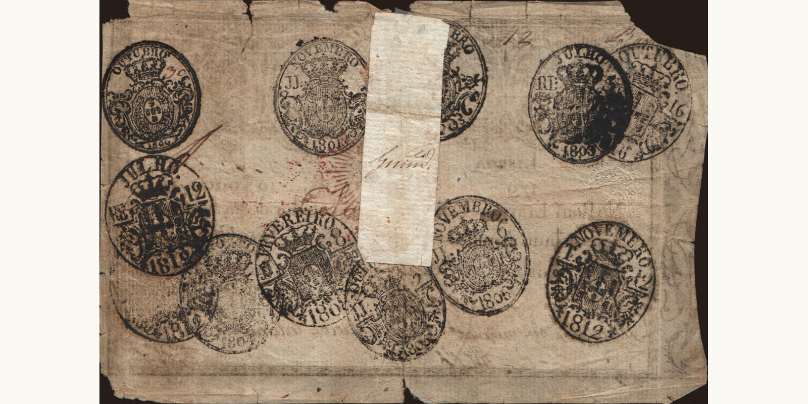 10000 reis Португалия 1826 — Оборотная сторона