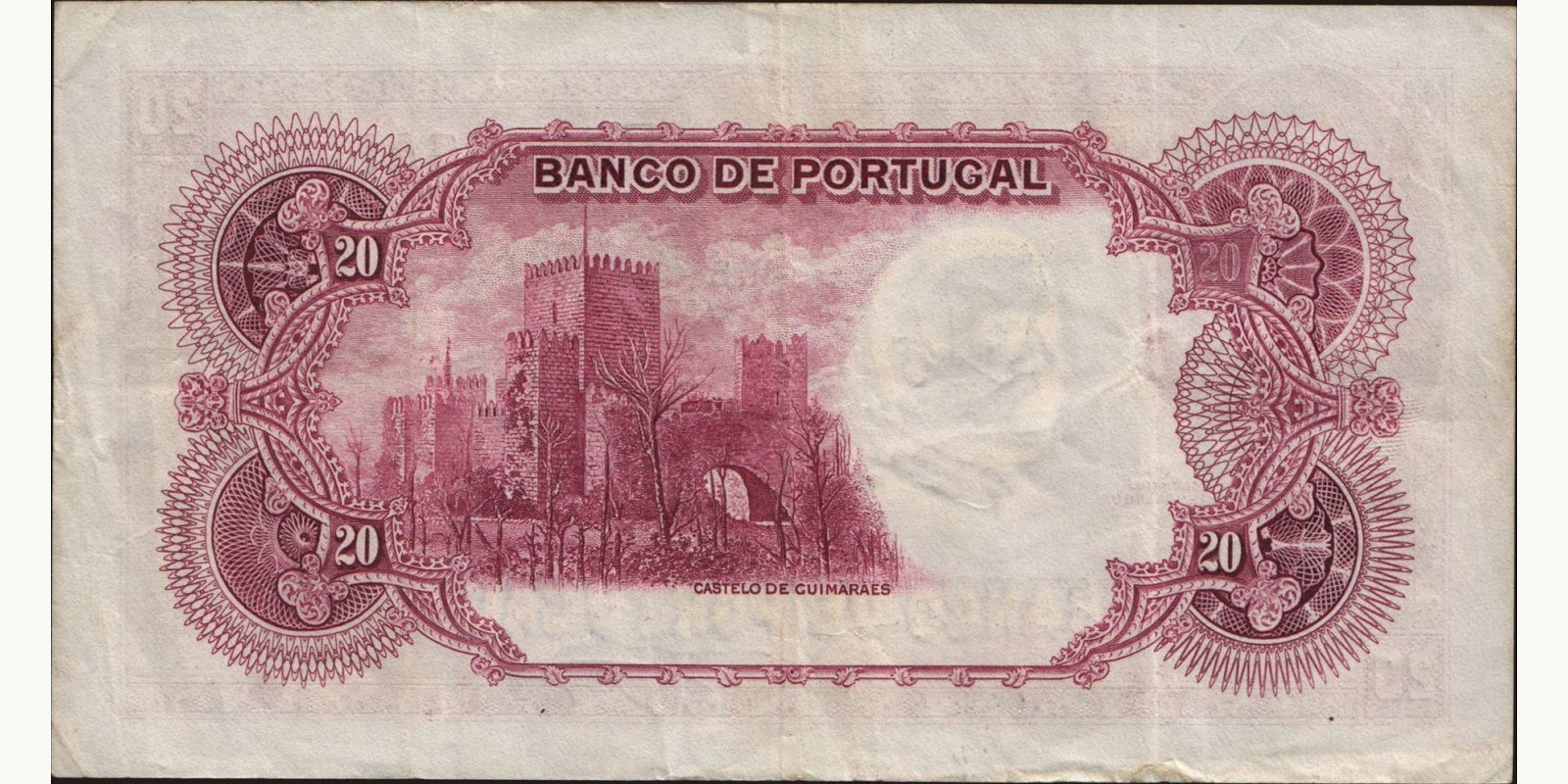 20 escudos Portugal 1940 — Back side
