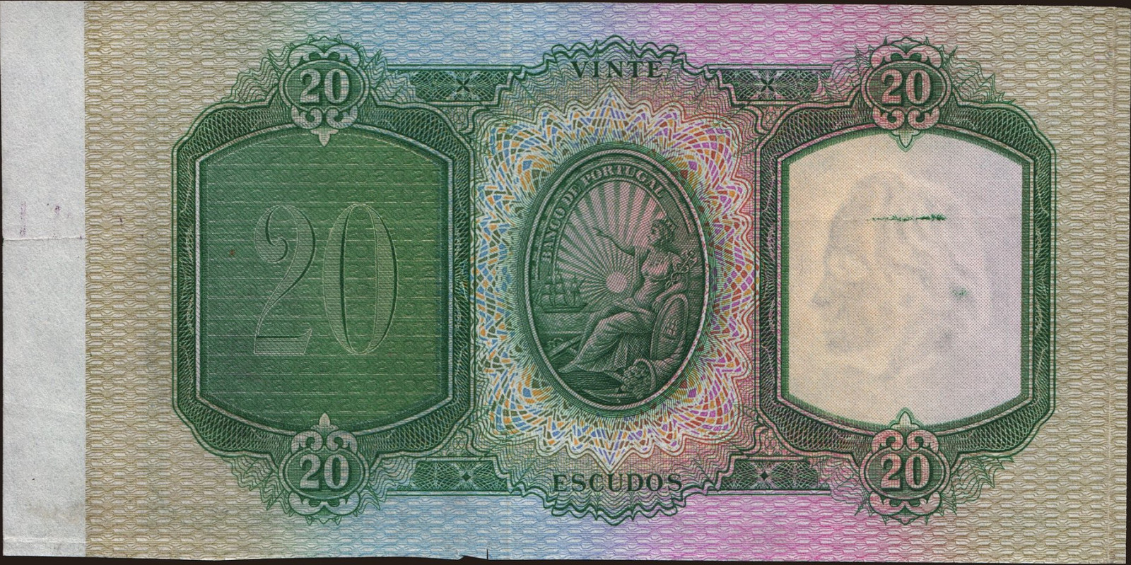 20 escudos Португалия 1941 — Оборотная сторона