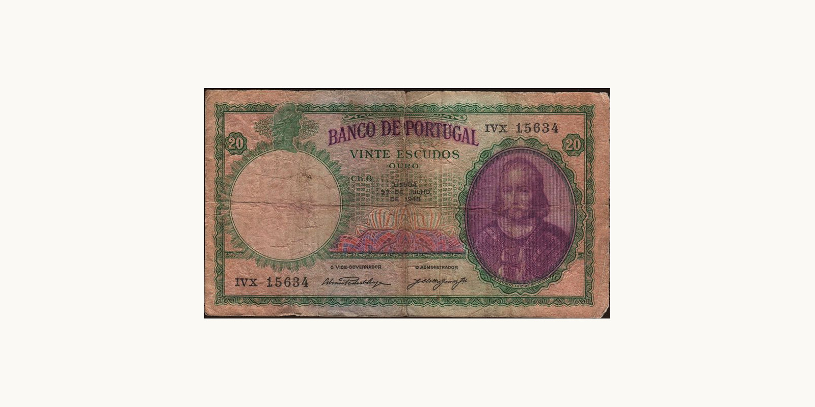 20 escudos 1948
