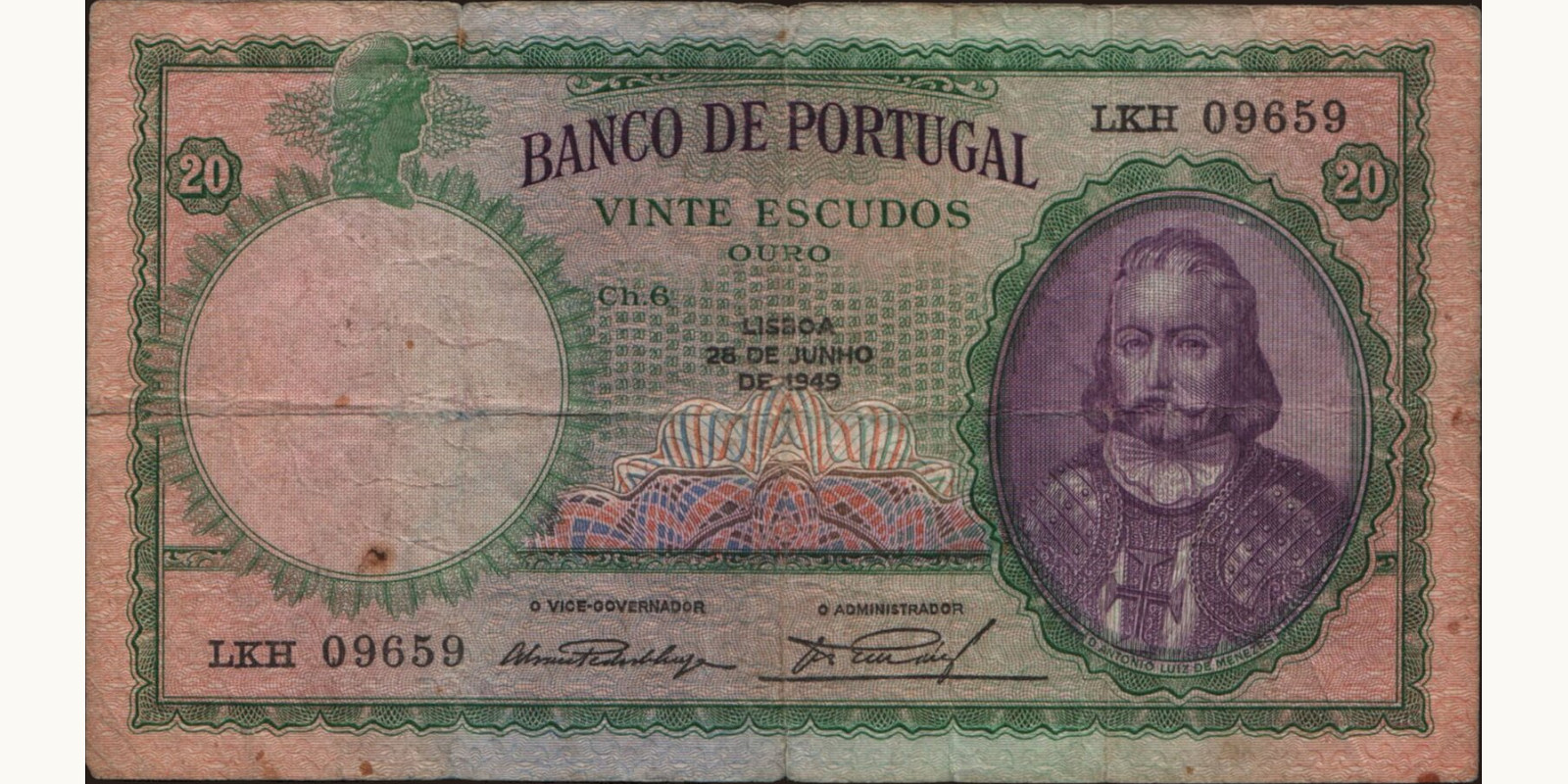 20 escudos 1949