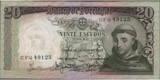 20 escudos 1964