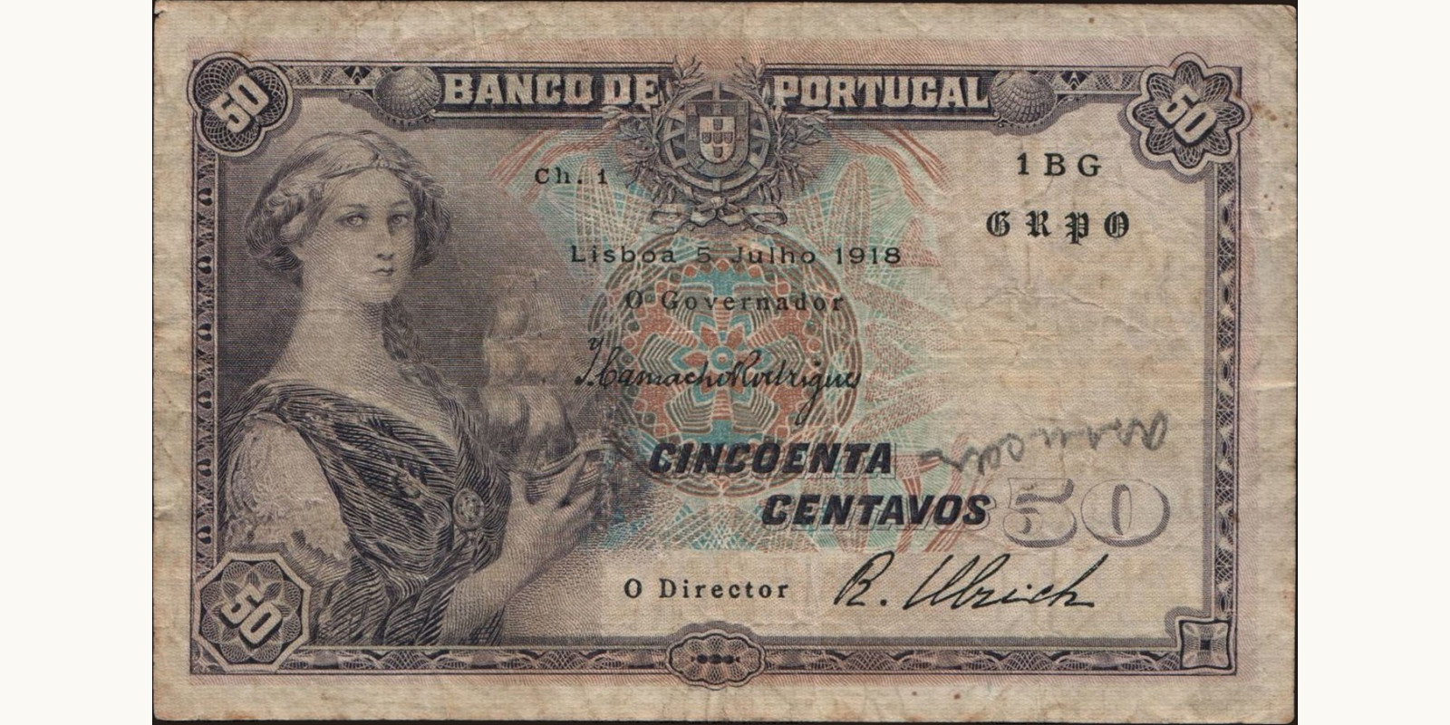 50 centavos 1918