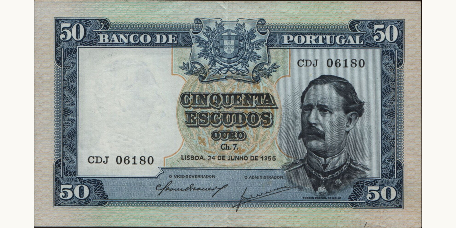 50 escudos 1955