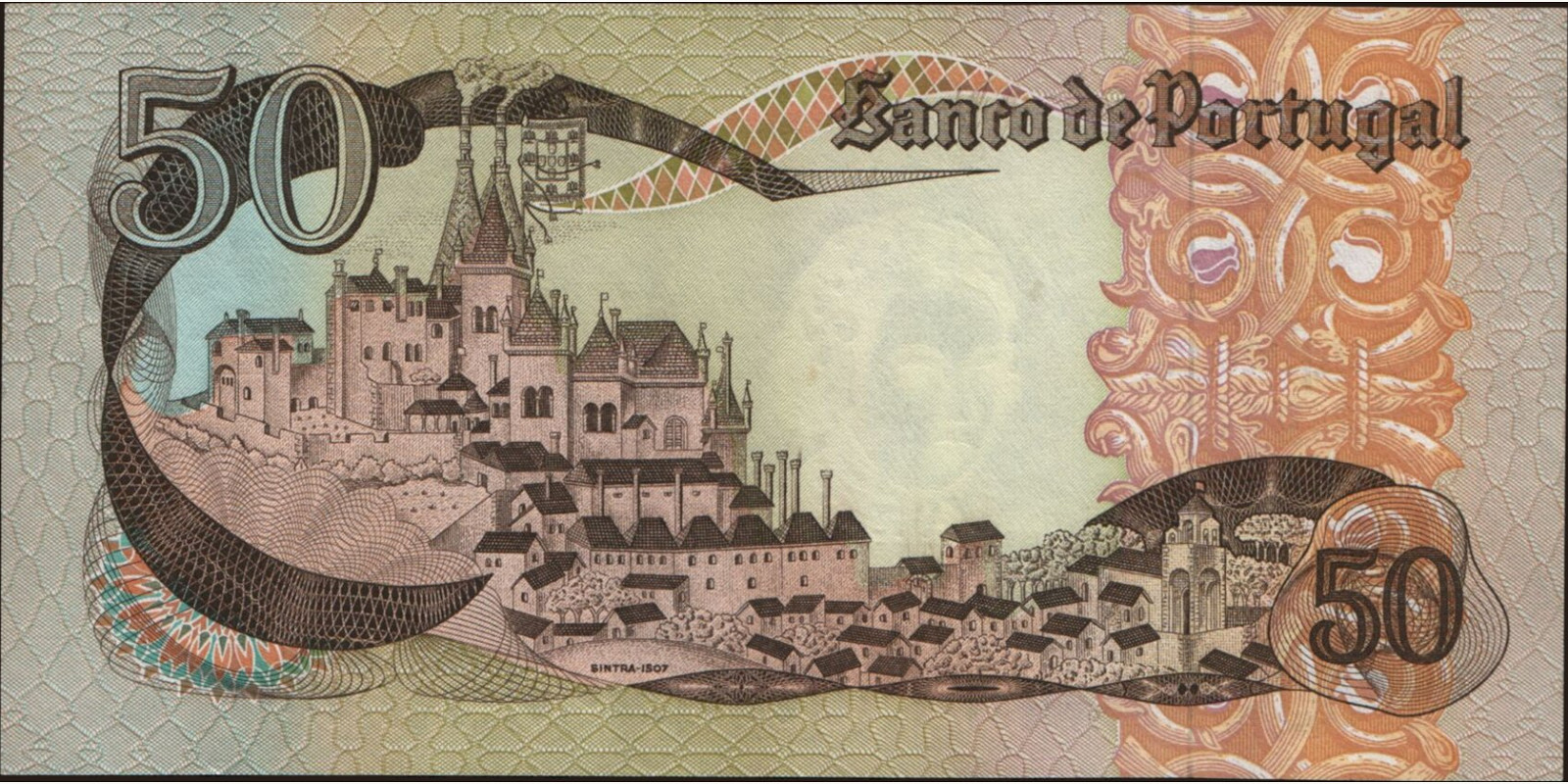 50 escudos Португалия 1968 — Оборотная сторона