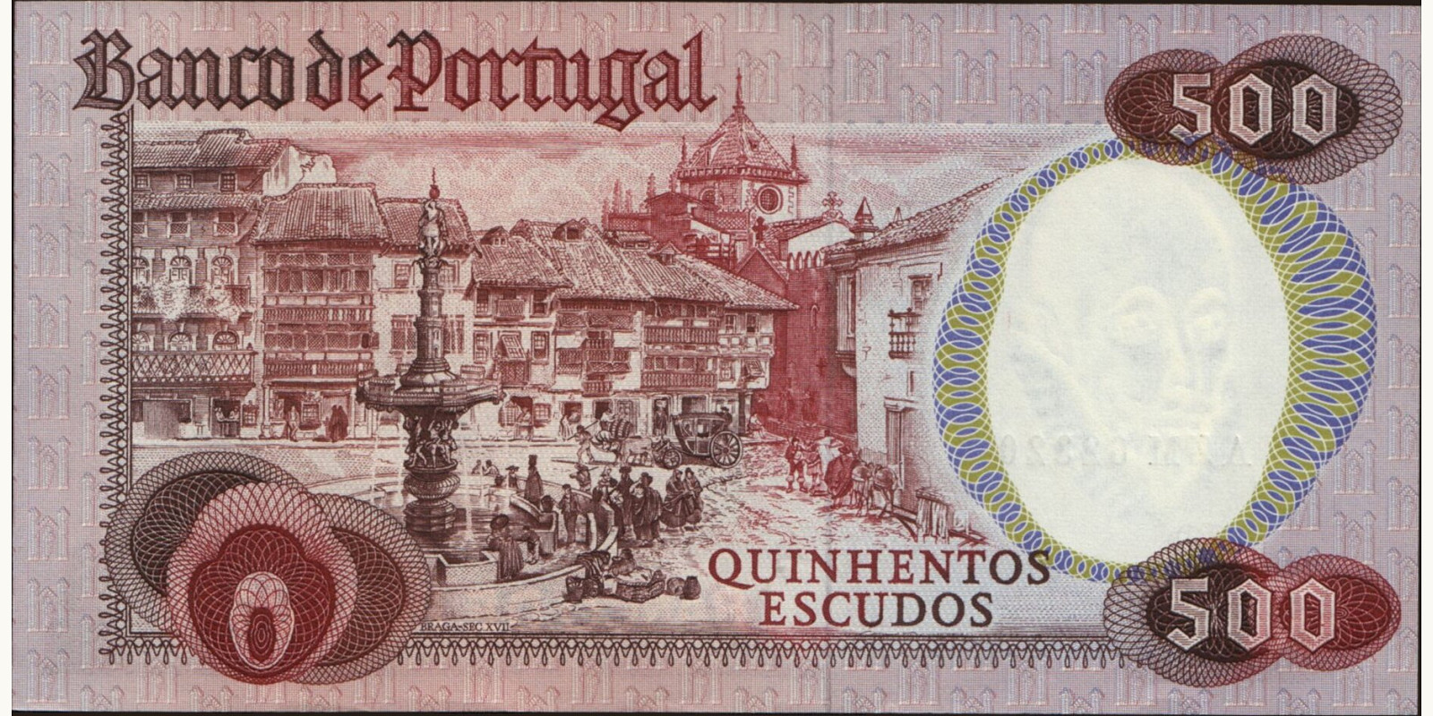 500 escudos Португалия 1979 — Оборотная сторона