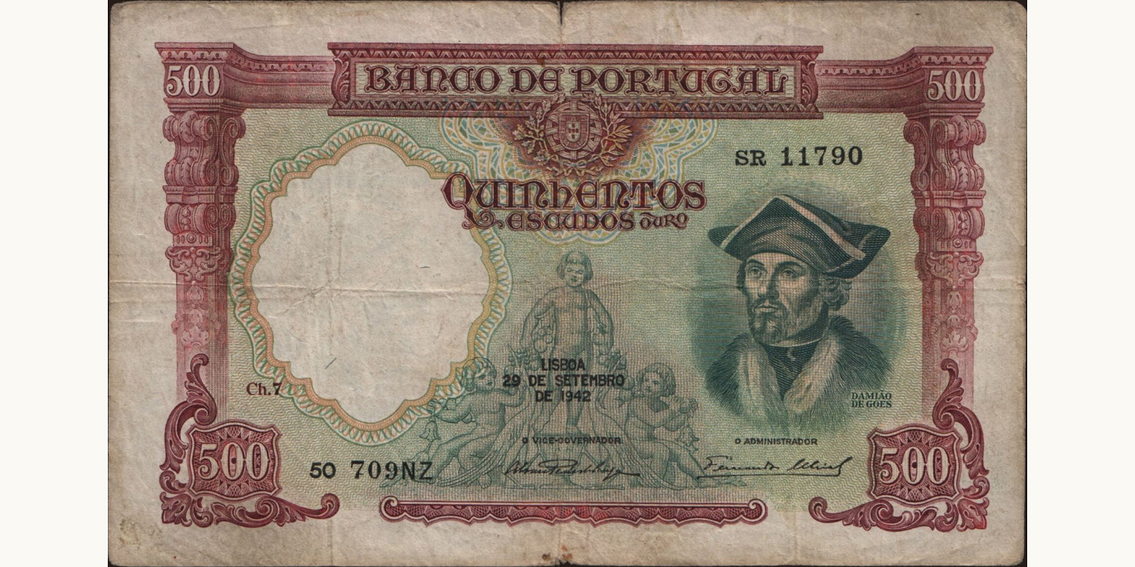 500 escudos 1942