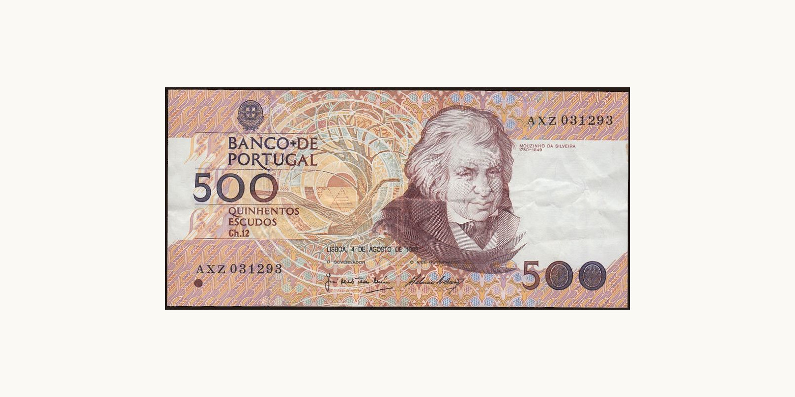 500 escudos Portugal 1986 — Front side