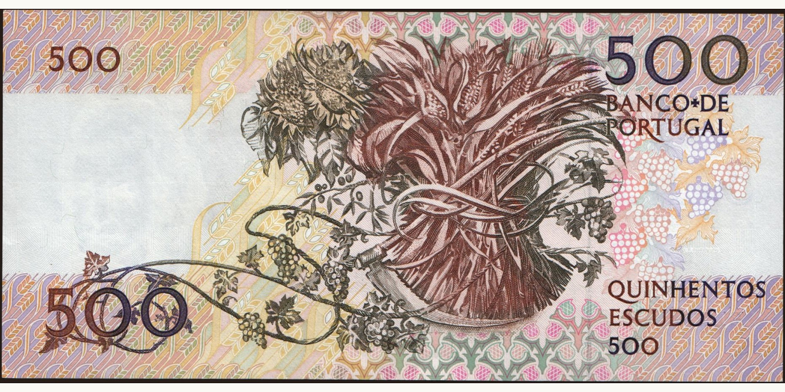 500 escudos Португалия 1989 — Оборотная сторона