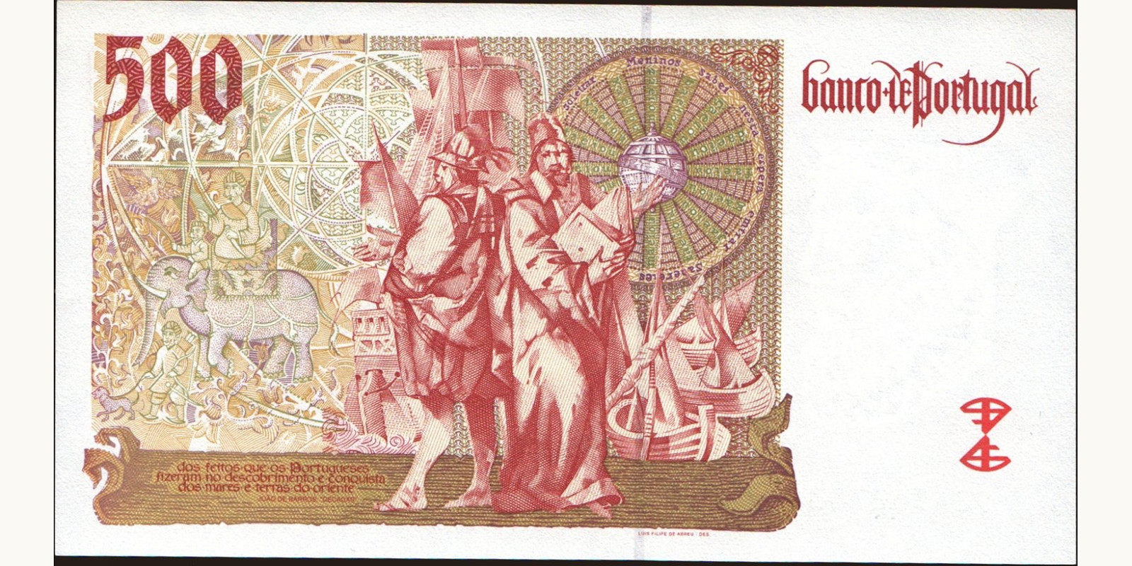 500 escudos Португалия 2000 — Оборотная сторона