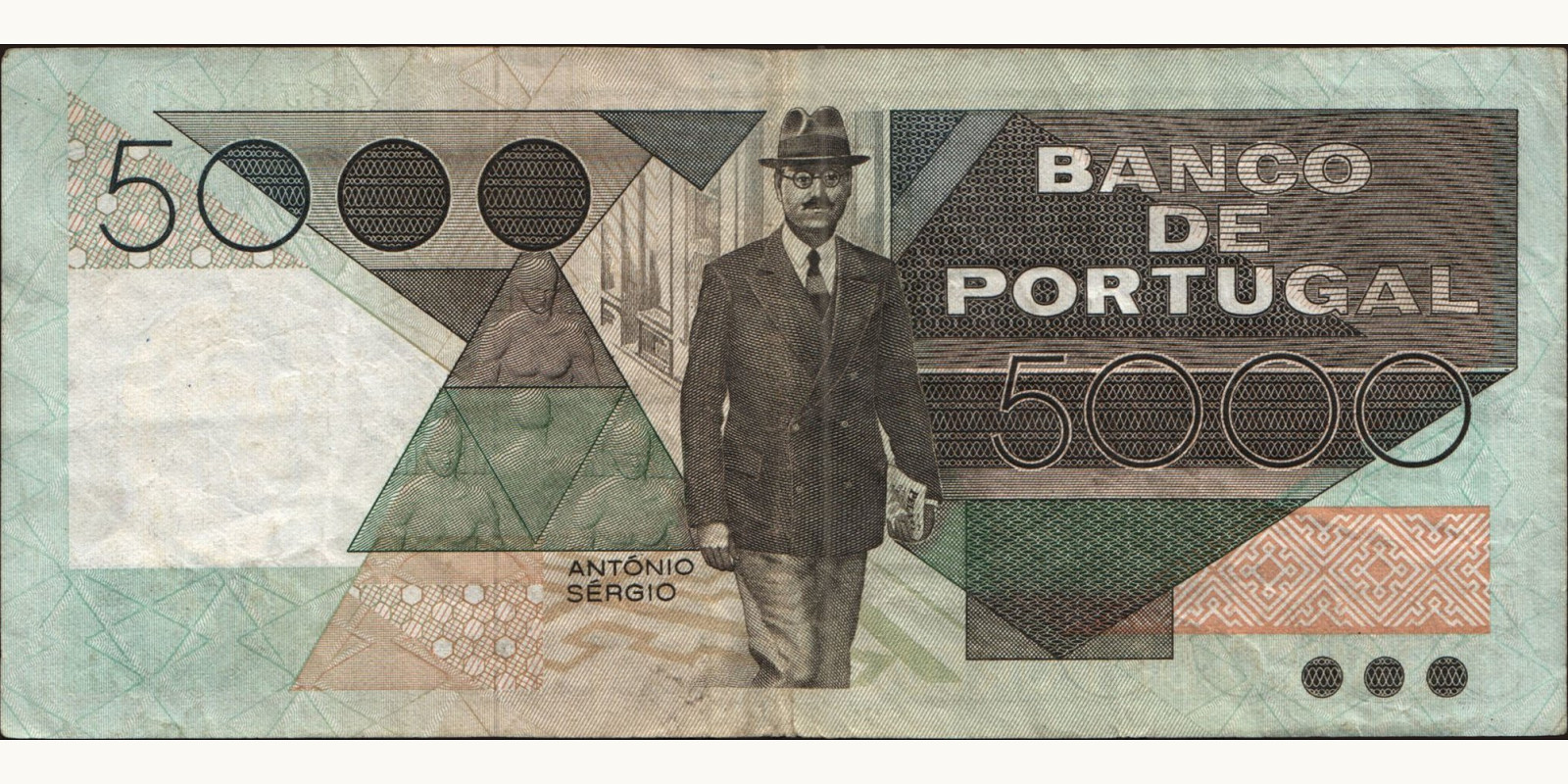 5000 escudos Португалия 1983 — Оборотная сторона