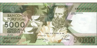 5000 escudos 1989