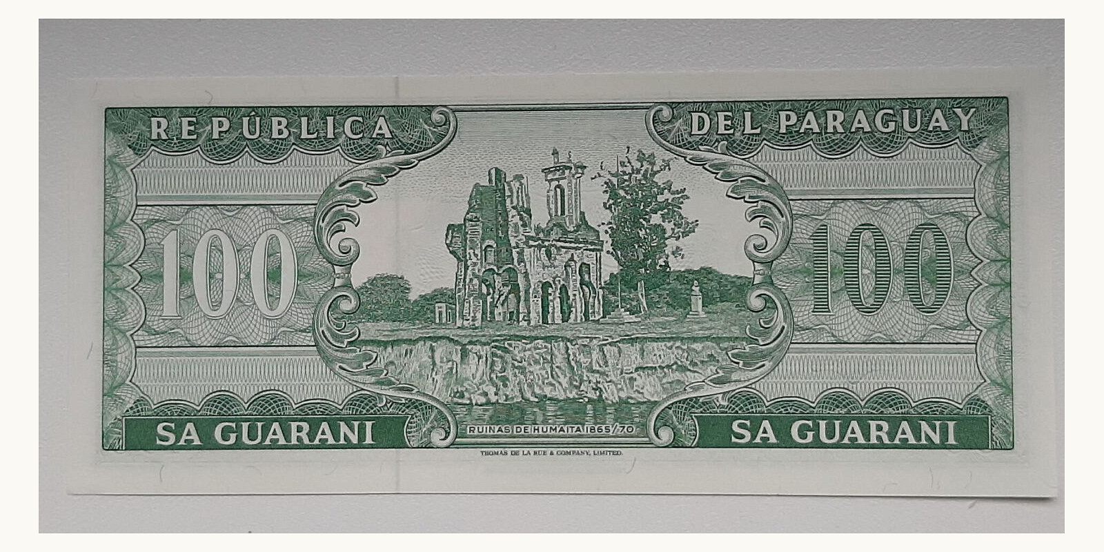 100 guaranies Paraguay 1982 — Back side
