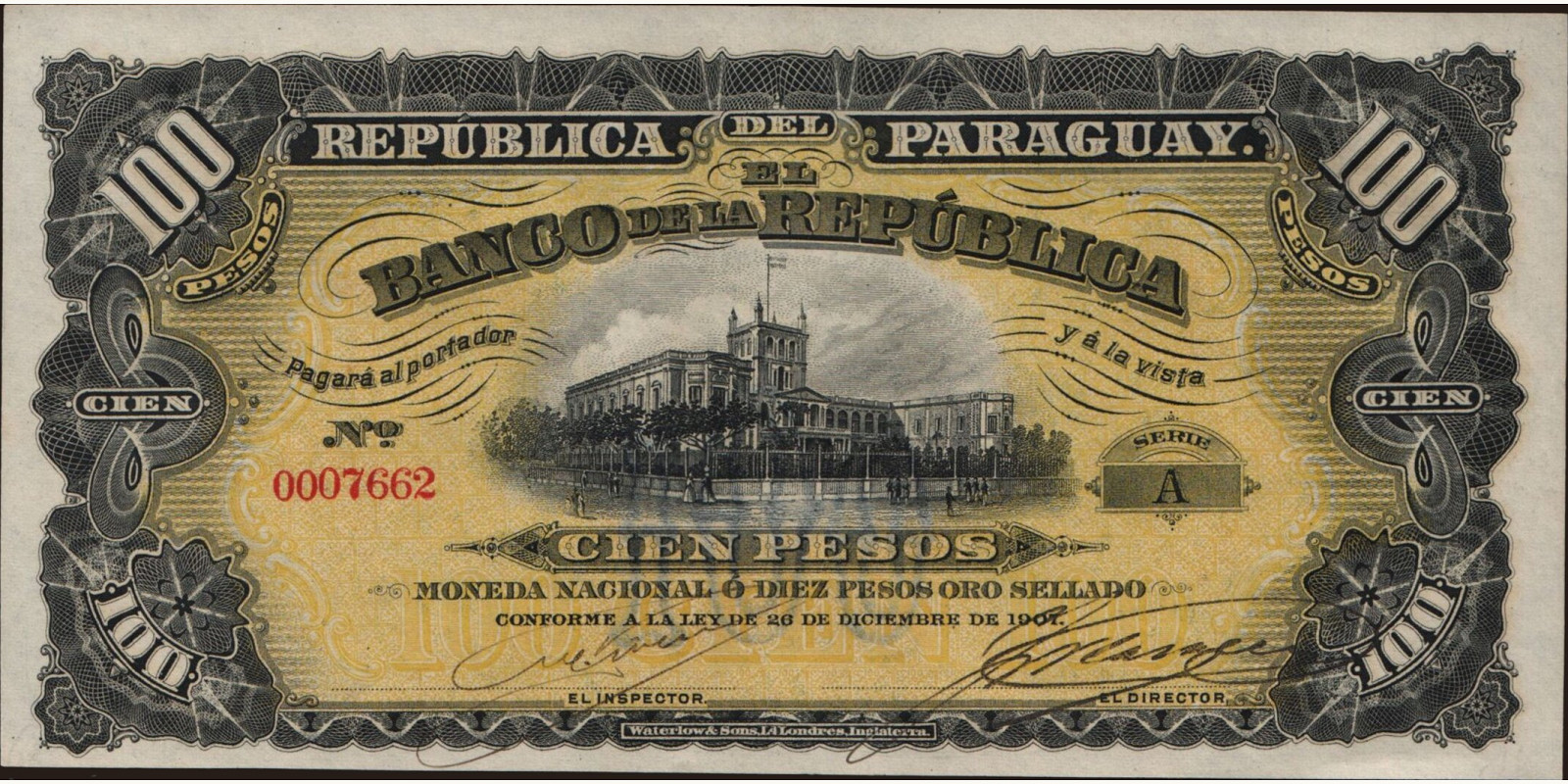 100 pesos 1907