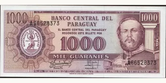 1000 guaranies 1952