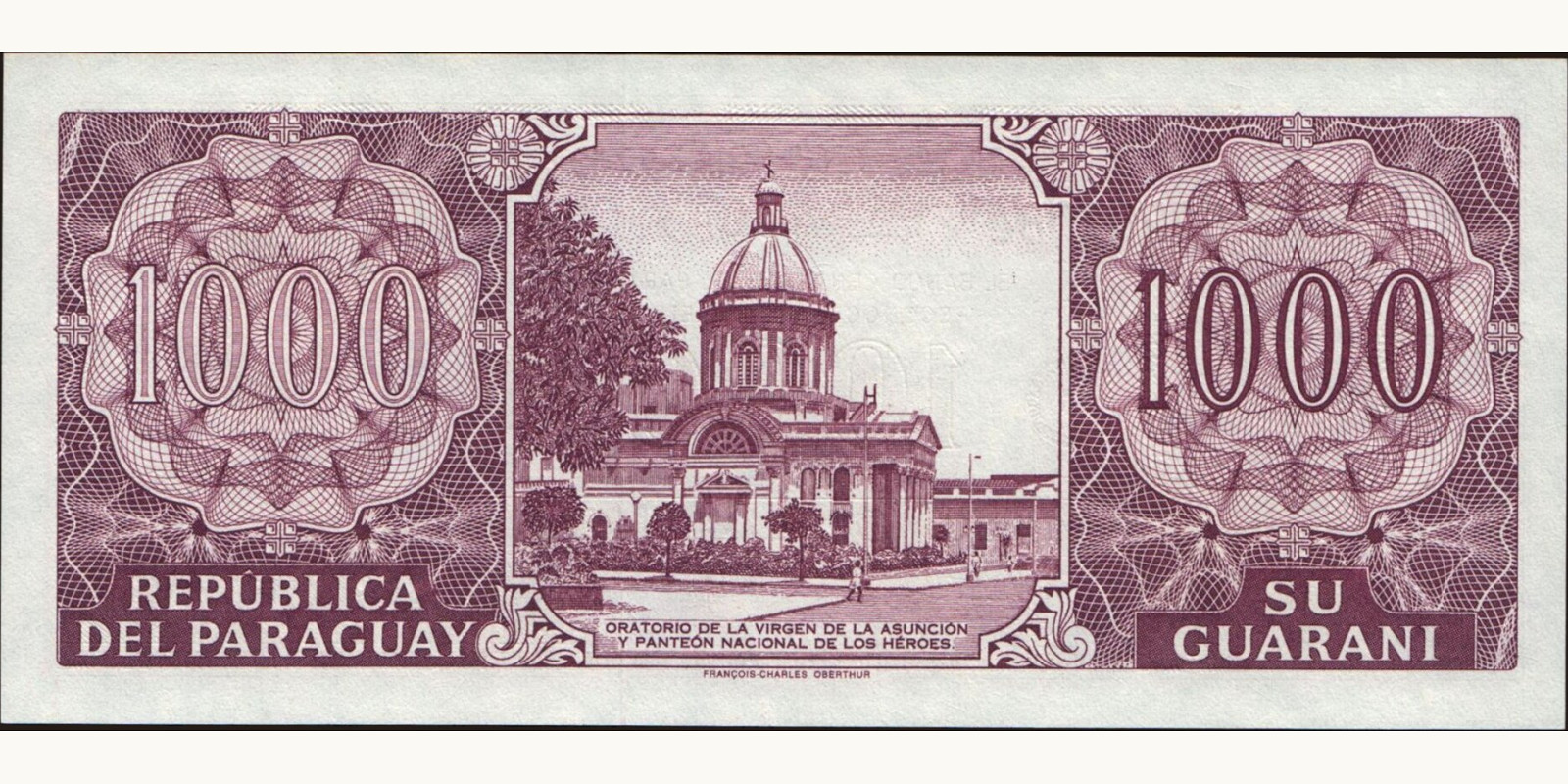 1000 guaranies Paraguay 2002 — Back side