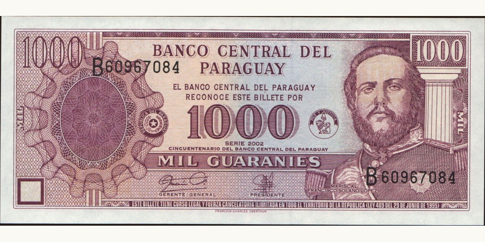 1000 guaranies 2002