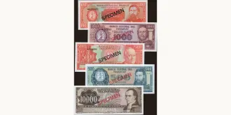 10000 guaranies 1952