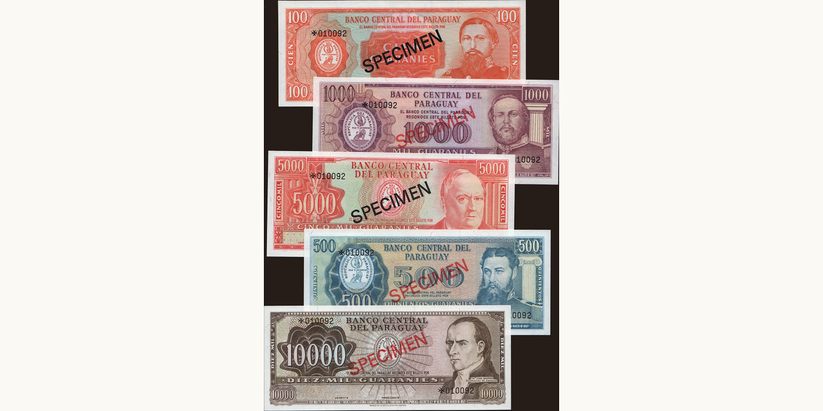 10000 guaranies 1952