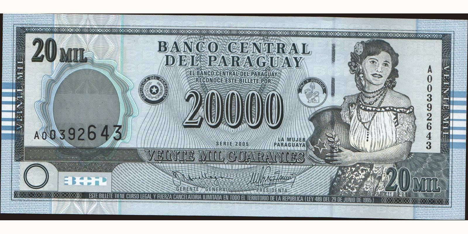 20000 guaranies 2005