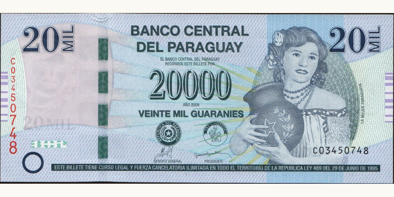 20000 guaranies 2009