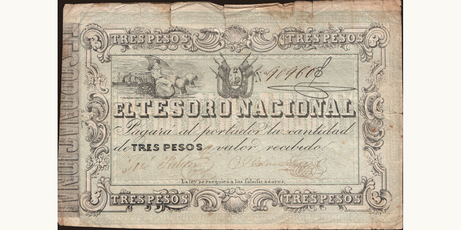 3 pesos 1860