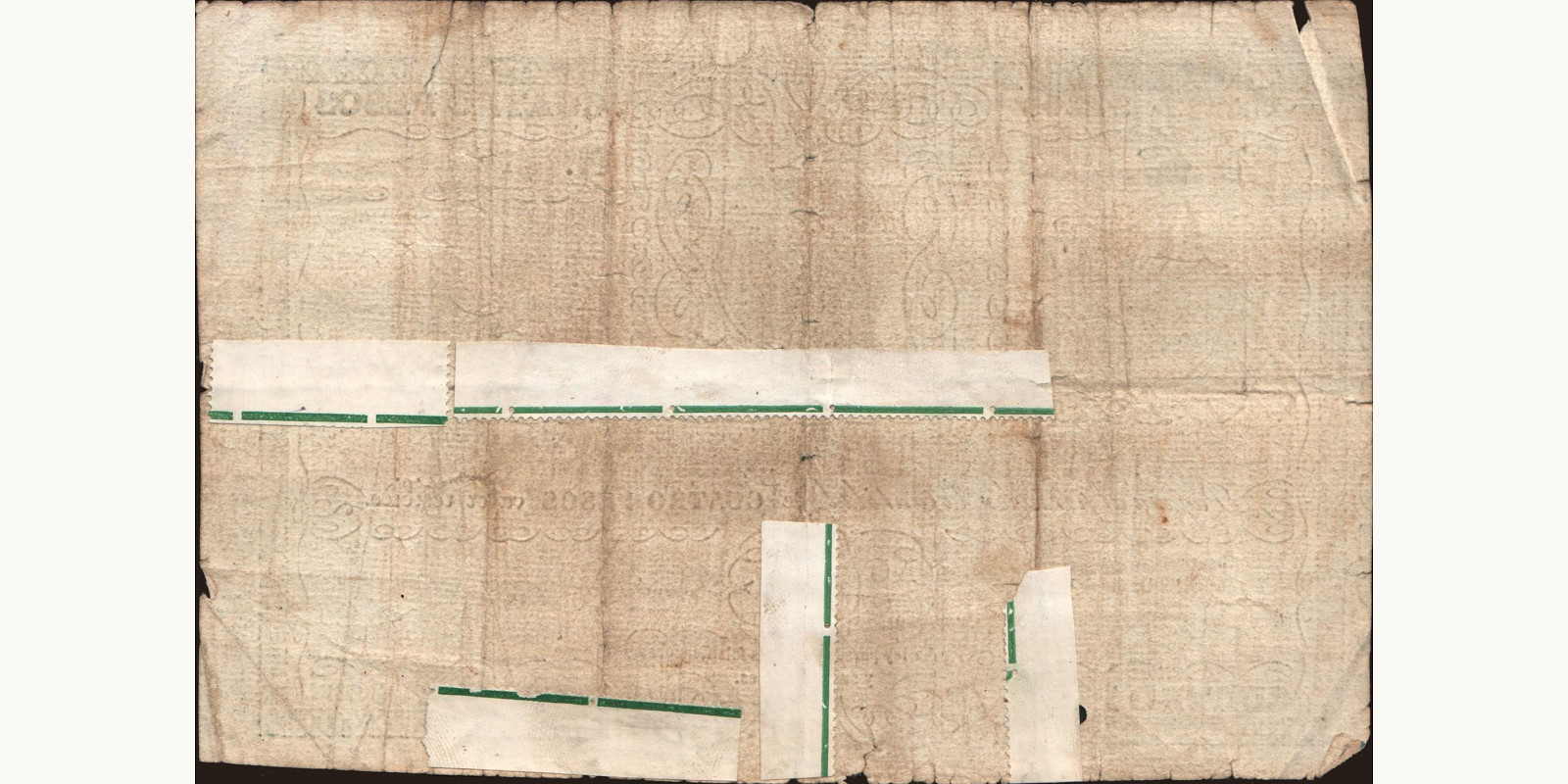 4 pesos Paraguay 1861 — Back side