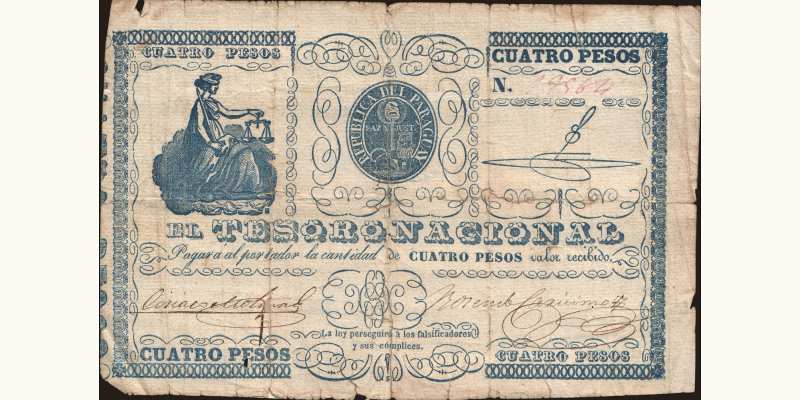 4 pesos 1861