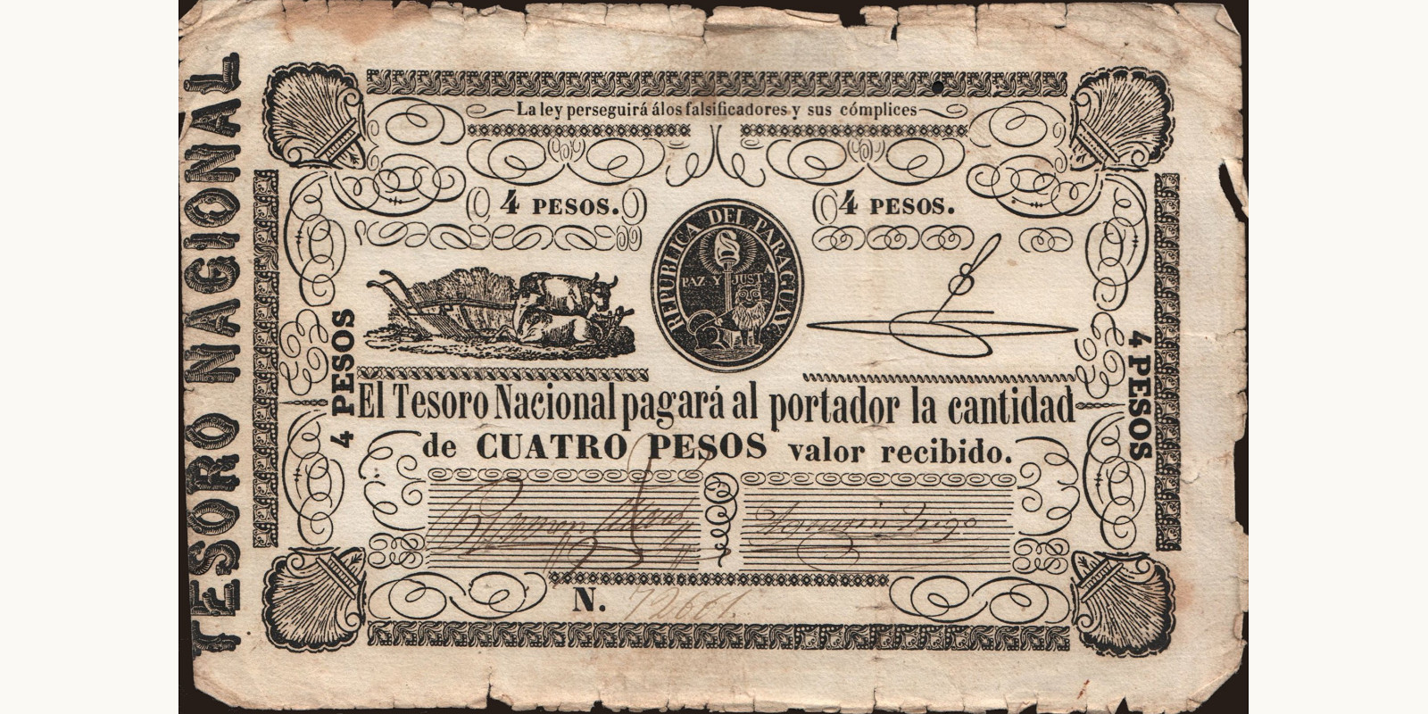 4 pesos 1862