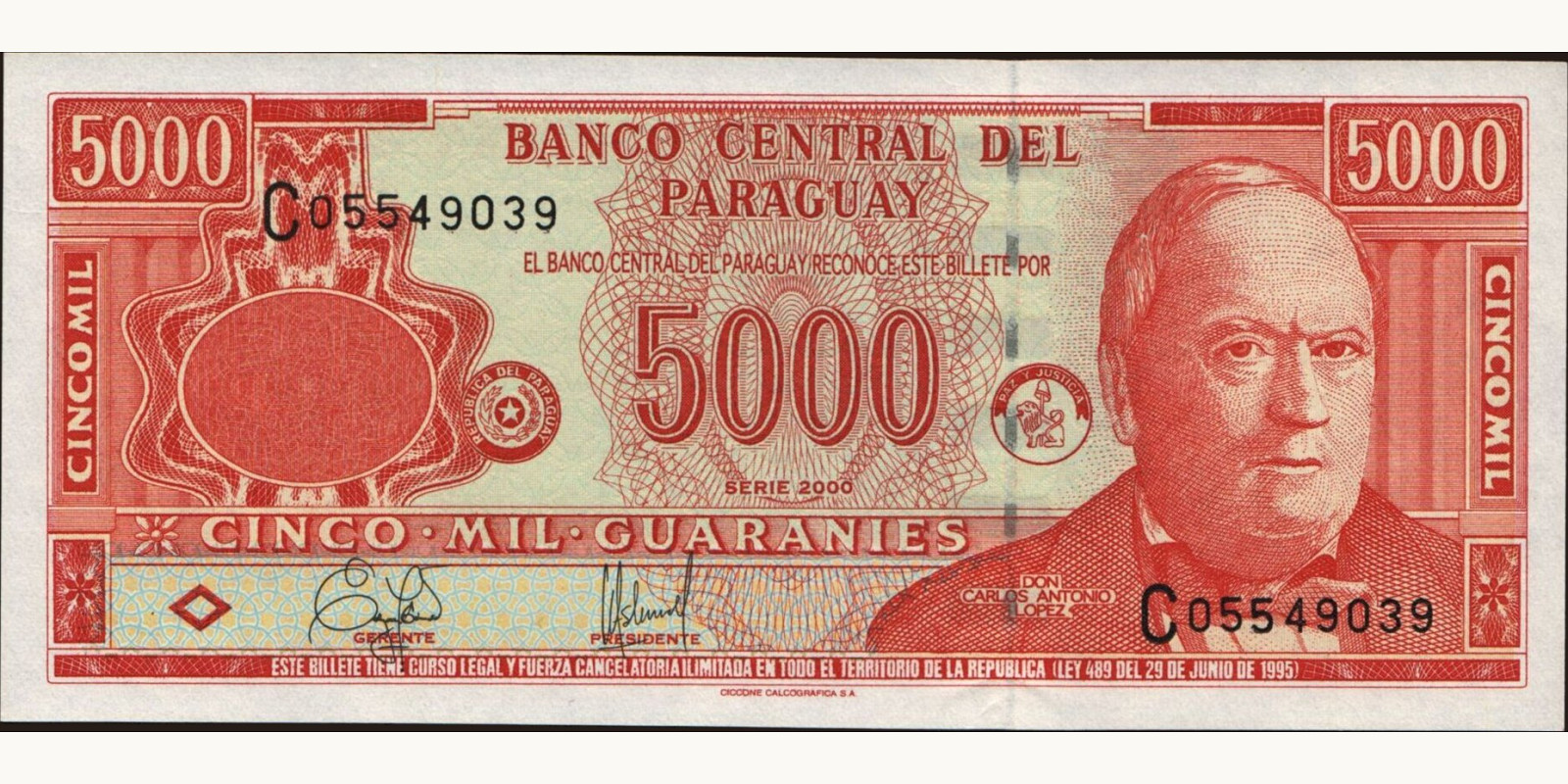 5000 guaranies 2000