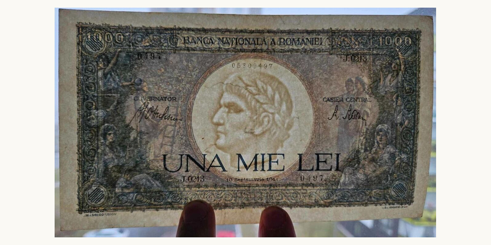 1000 lei Румыния 1941 — Лицевая сторона