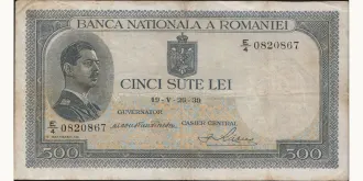 500 lei 1939