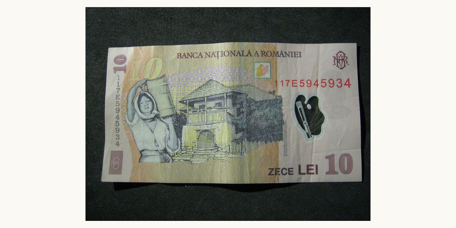 10 lei Romania 2008 — Back side