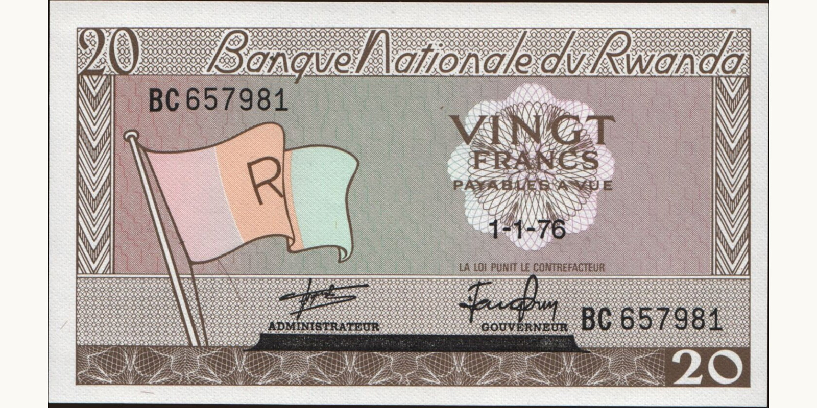 20 franc 1976