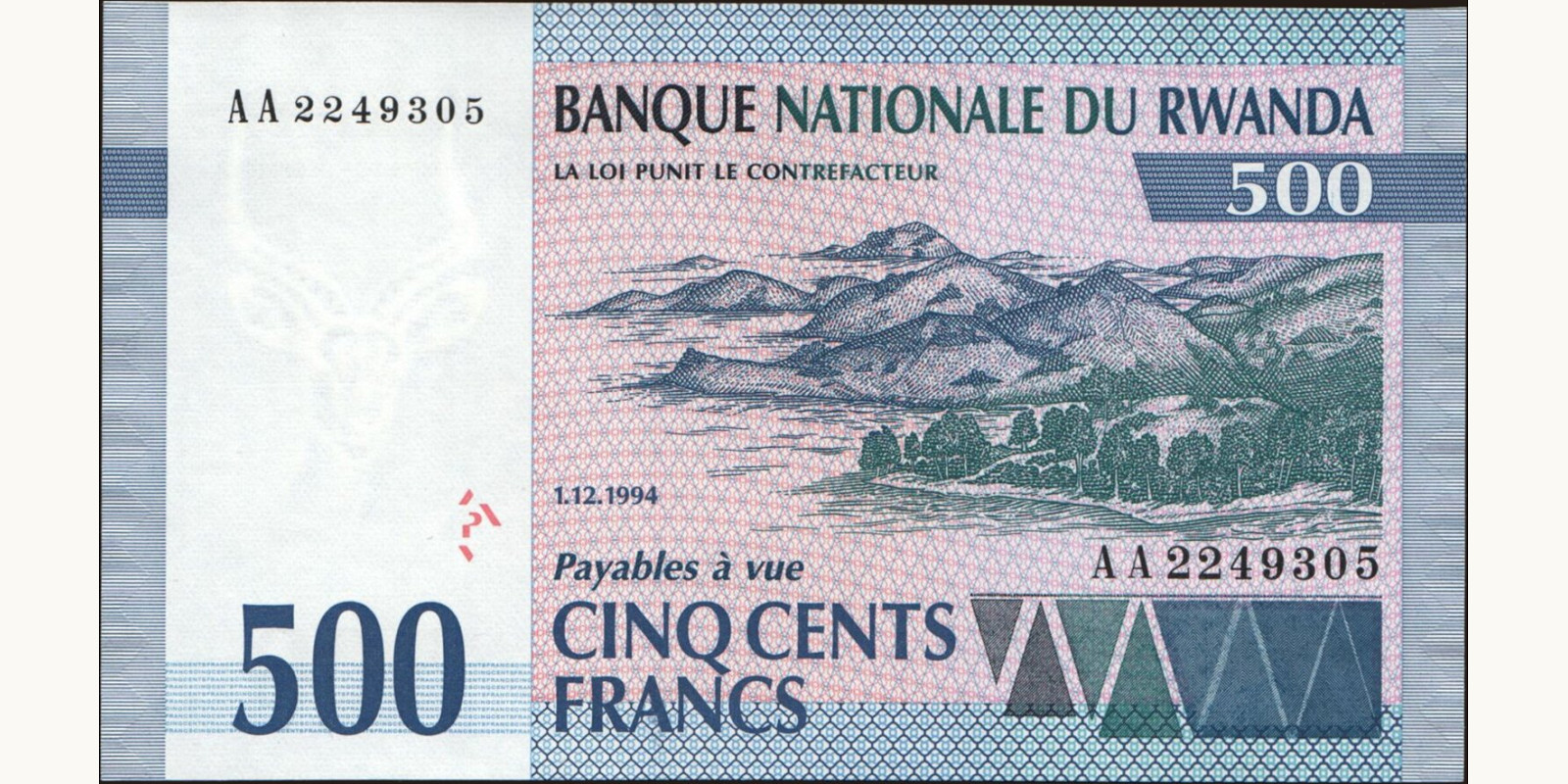 500 franc 1994