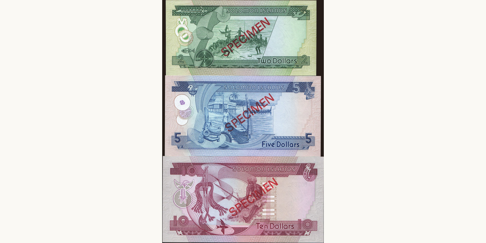 10 dollars Solomon Islands 1979 — Back side