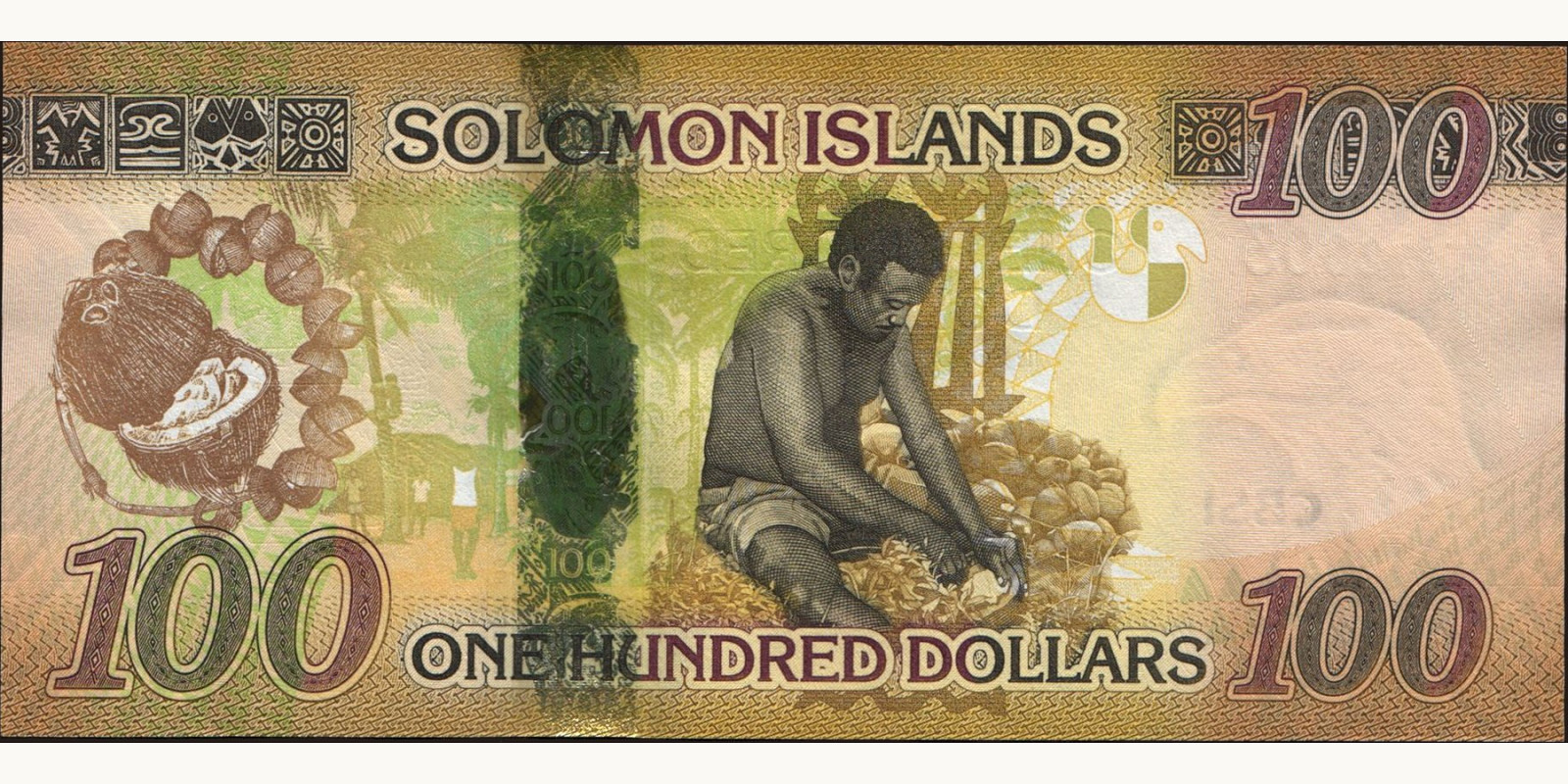 100 dollars Solomon Islands 2019 — Back side