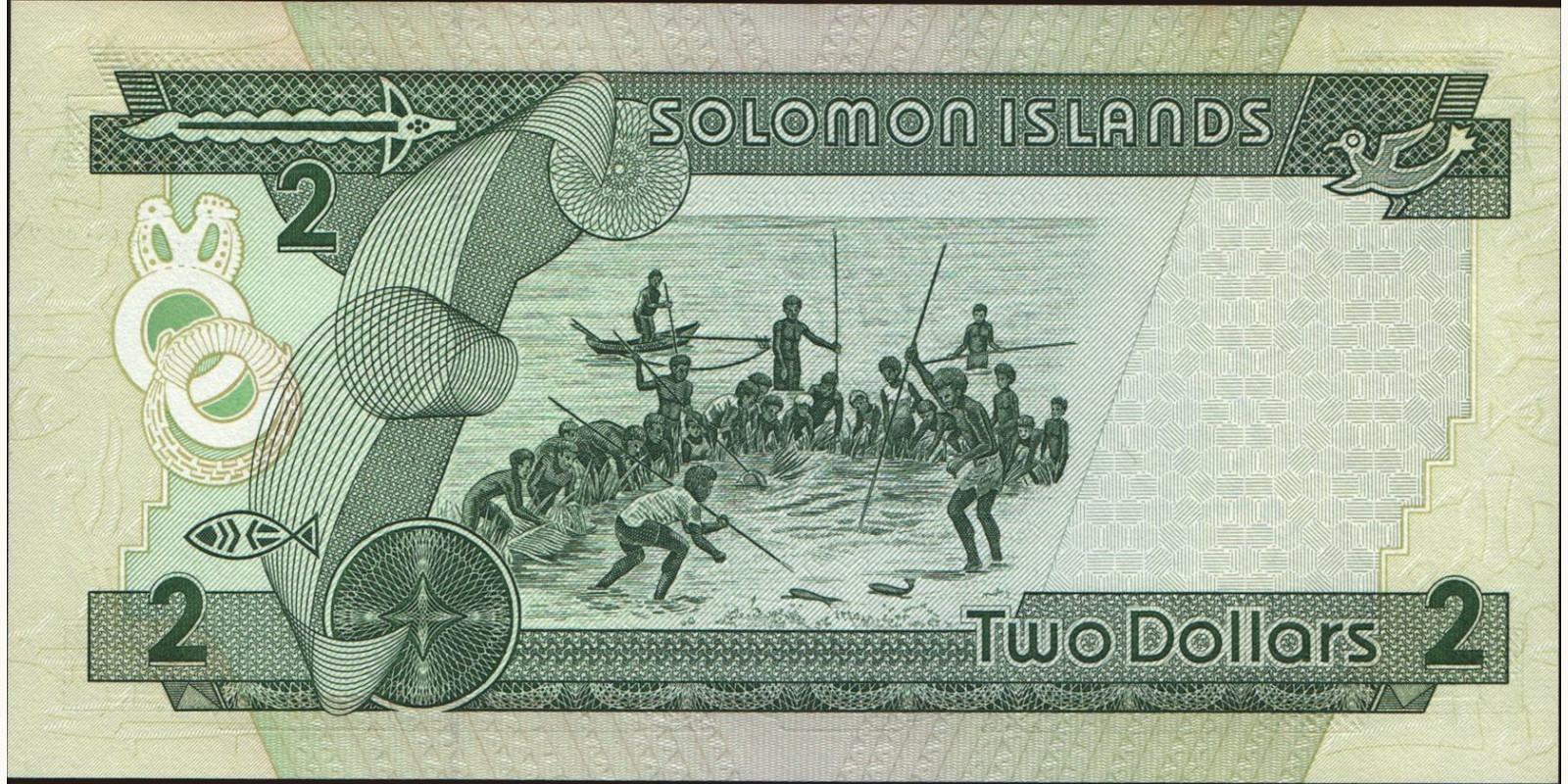 2 dollars Solomon Islands 1997 — Back side