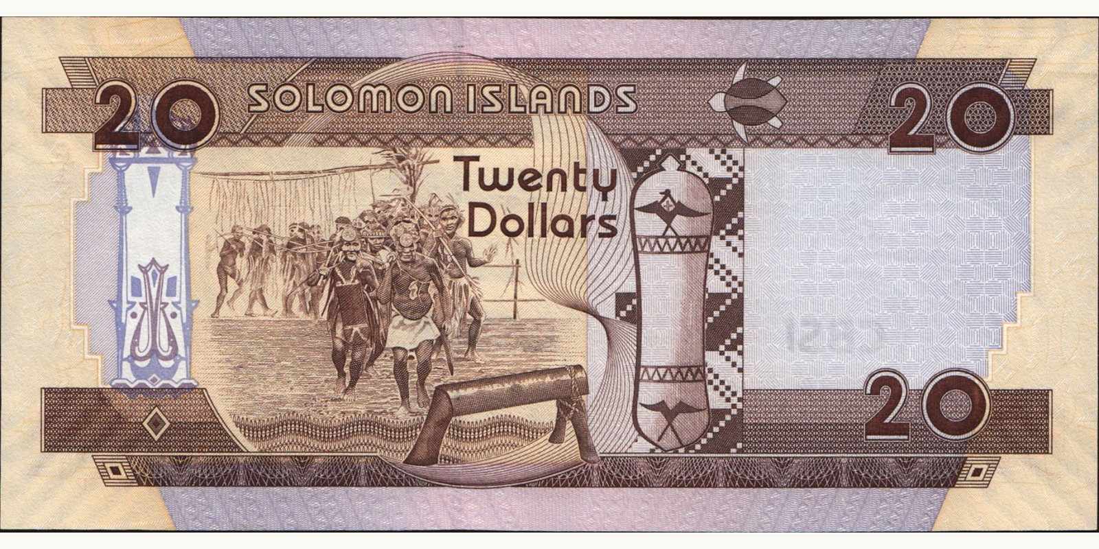 20 dollars Solomon Islands 2004 — Back side