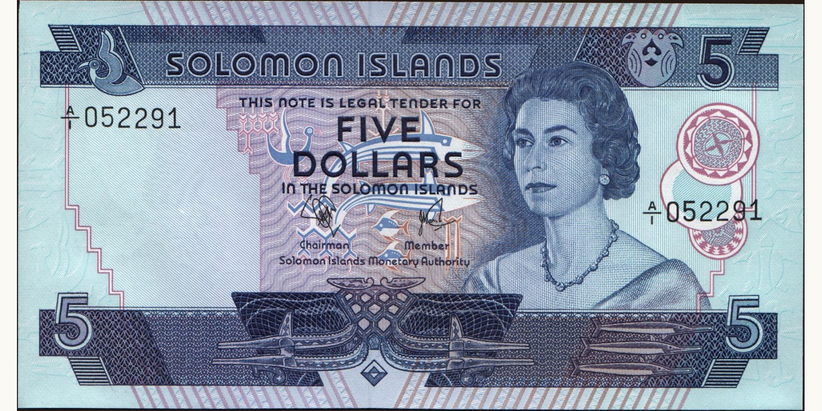 5 dollars 1977
