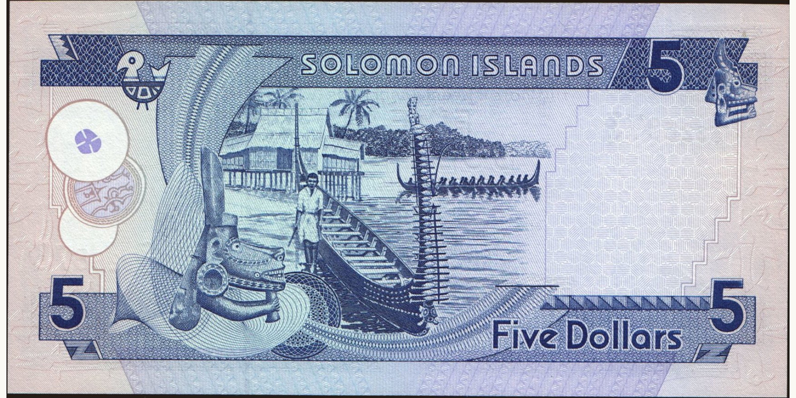 5 dollars Соломоновы о-ва 1997 — Оборотная сторона